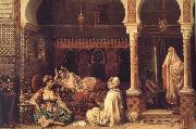 Jean-Baptiste Huysmans The Fortuneteller oil painting on canvas